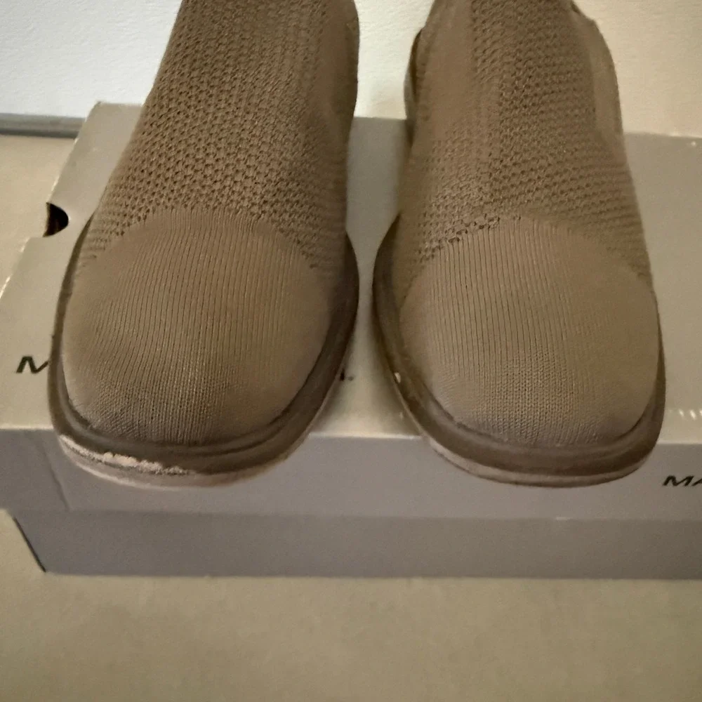 Mark Nason Los Angeles Monza Taupe Knit Slip On Loafers Mens 11